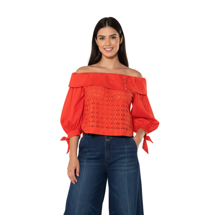 Blusa boho bandeja