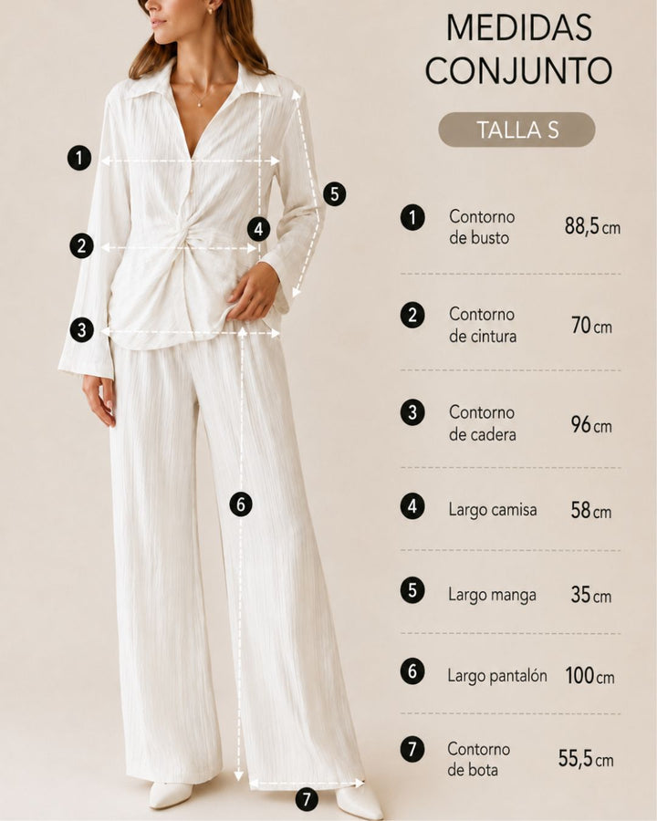 Conjunto Amelie en Rayón Texturizado
