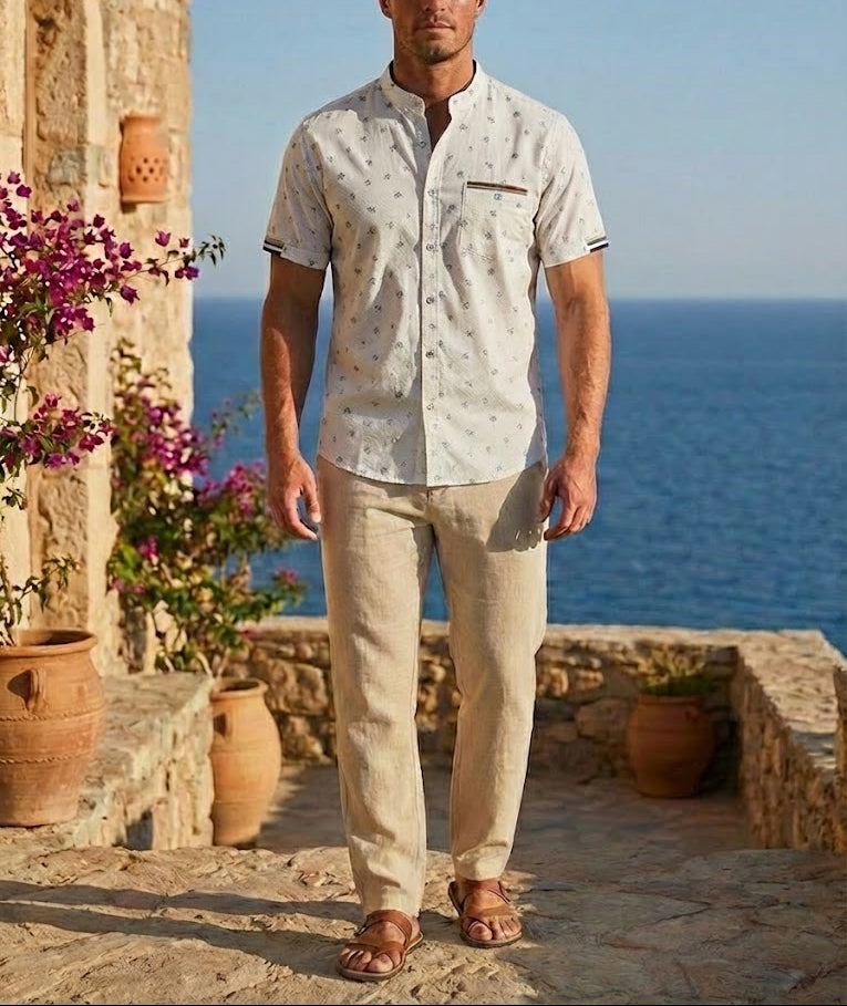 Camisa Capri Resort - Purple Rain