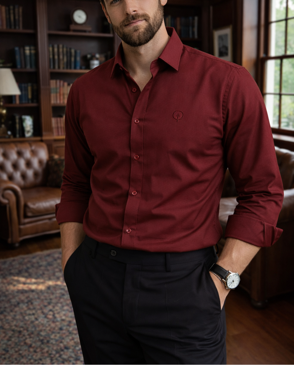 Camisa Veneto Motion | Dobby Texturizado & Stretch - Purple Rain