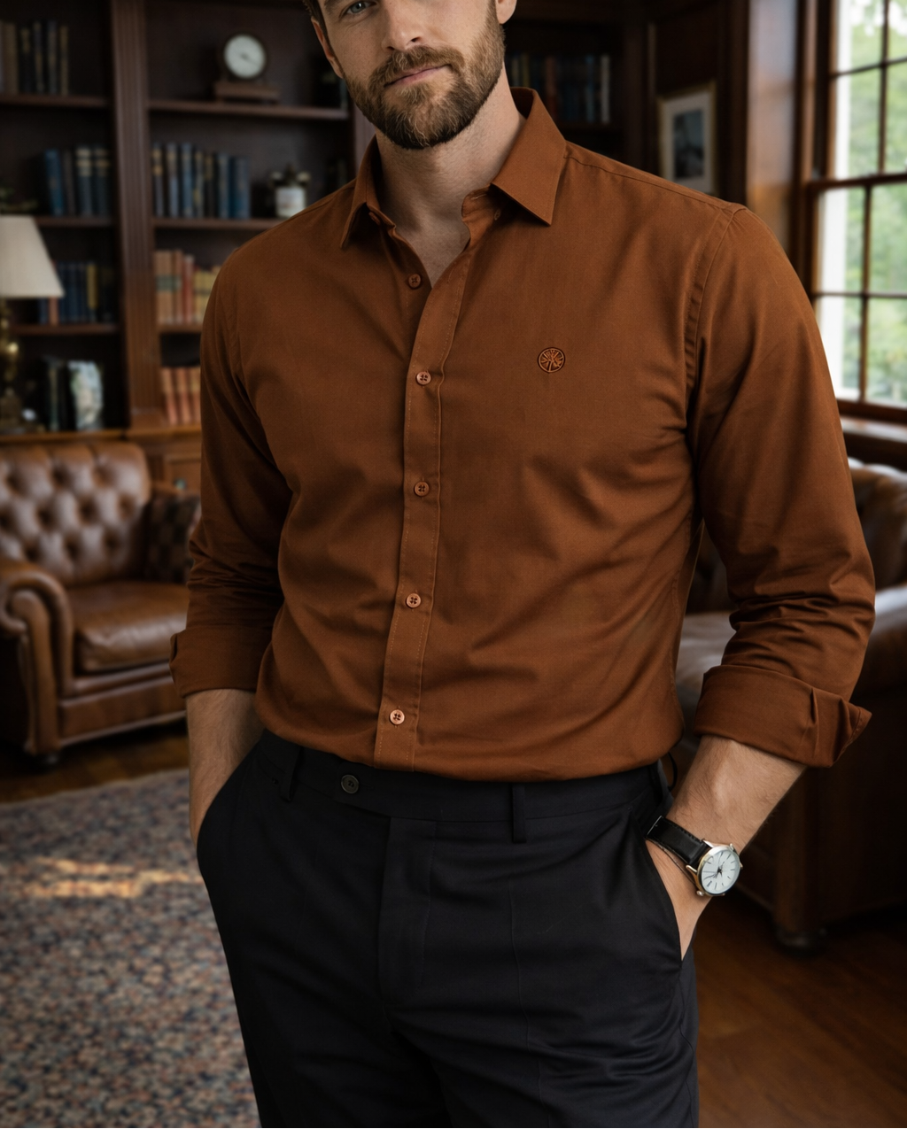 Camisa Veneto Motion | Dobby Texturizado & Stretch - Purple Rain