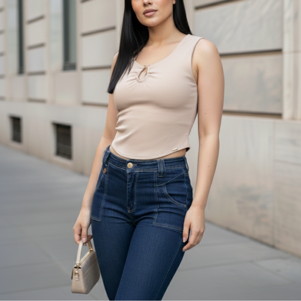 Top Selene Sculpted - Purple Rain