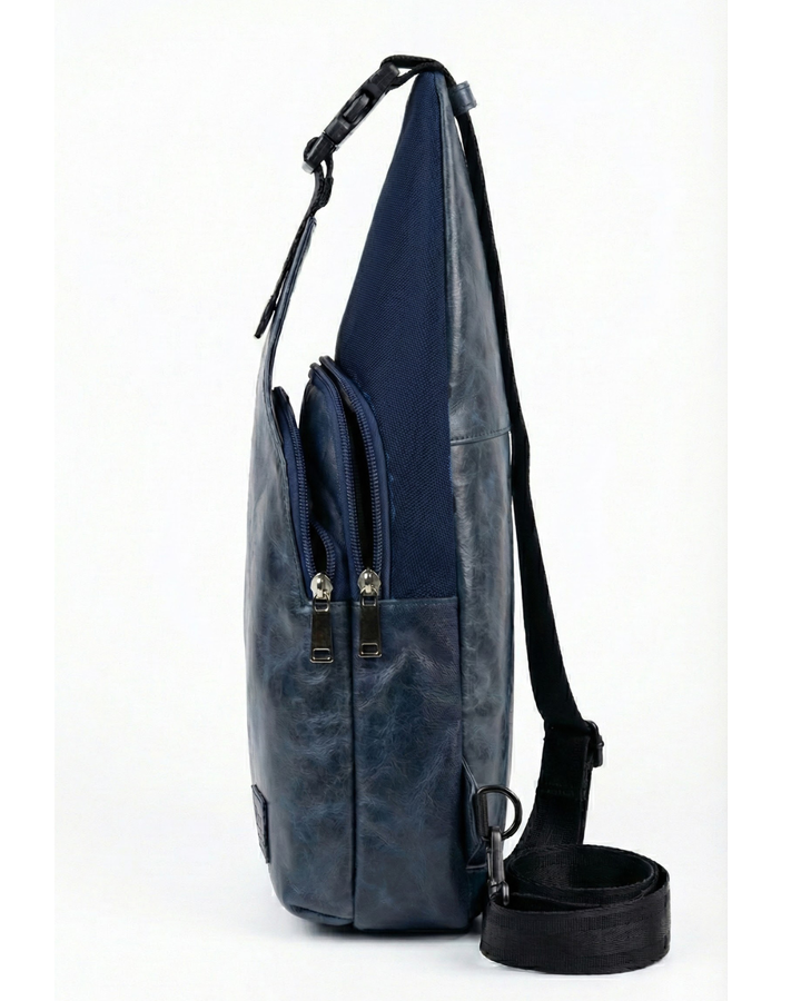 Morral Cruzado Azul Marmolado