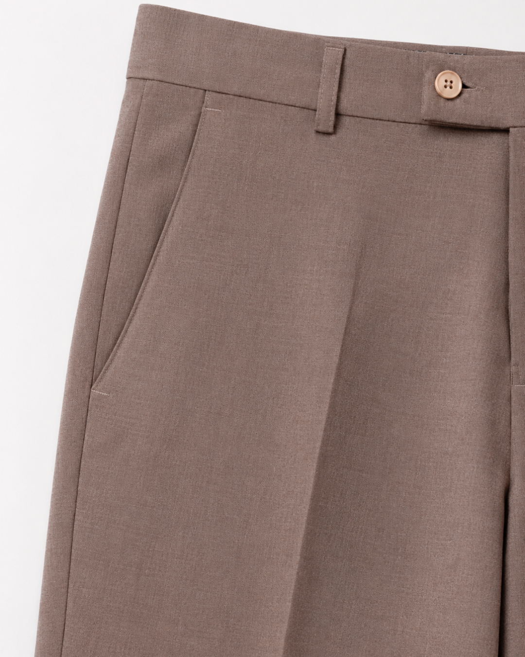 Pantalón Sastrero Textura Tipo Paño Café malva
