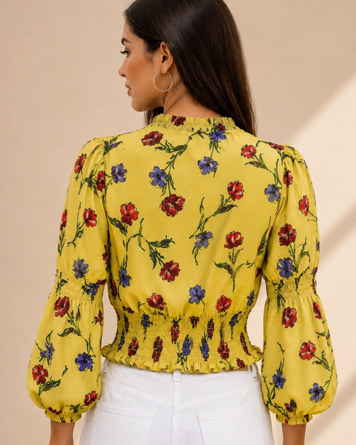 Blusa Floral Aura - Purple Rain