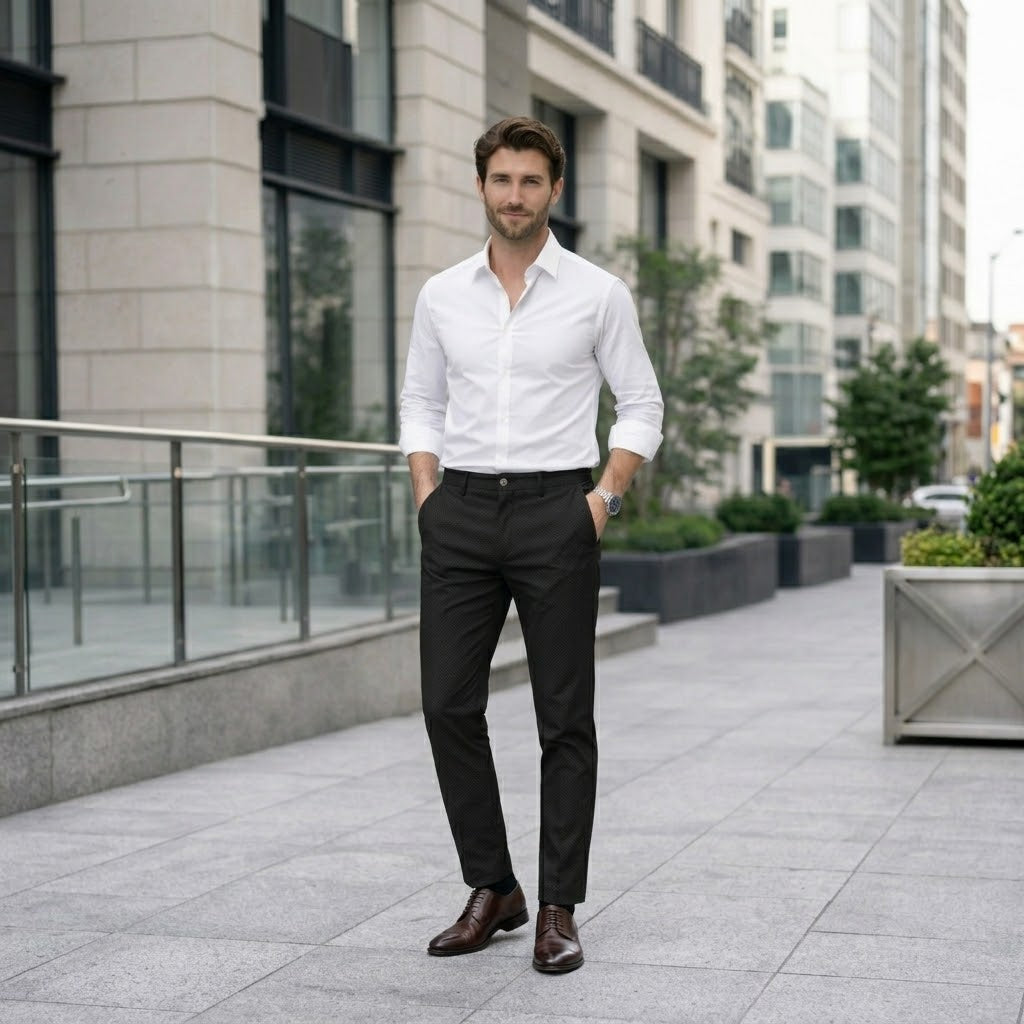 Pantalón Drill Microtextura Signature - Purple Rain