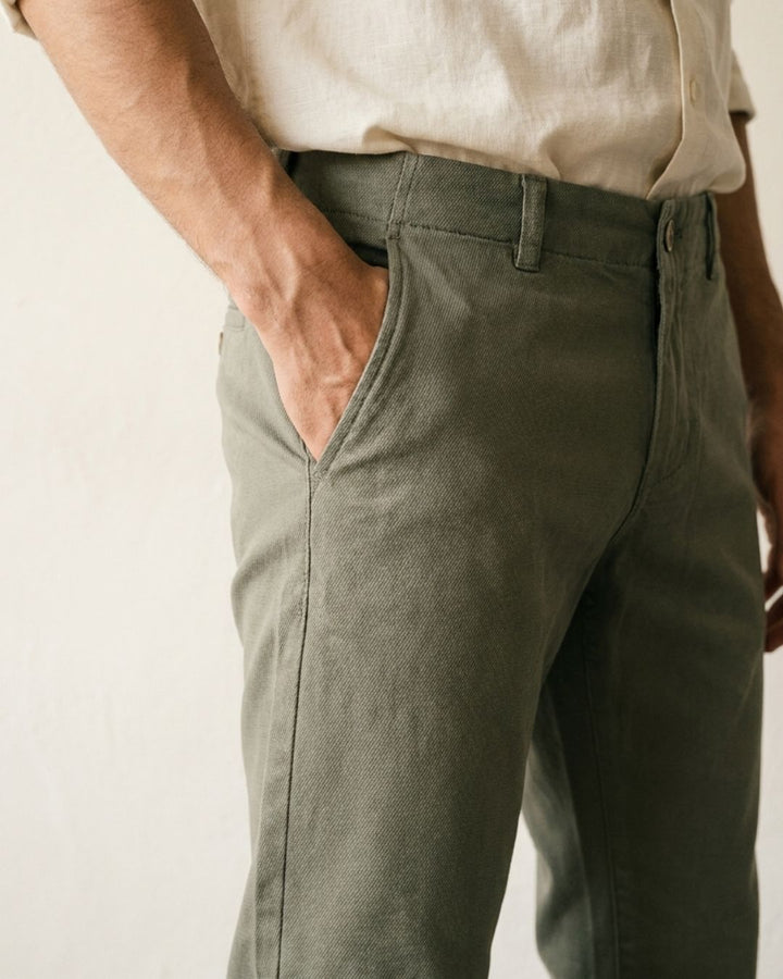 Pantalón Chino Hombre en Algodón Stretch