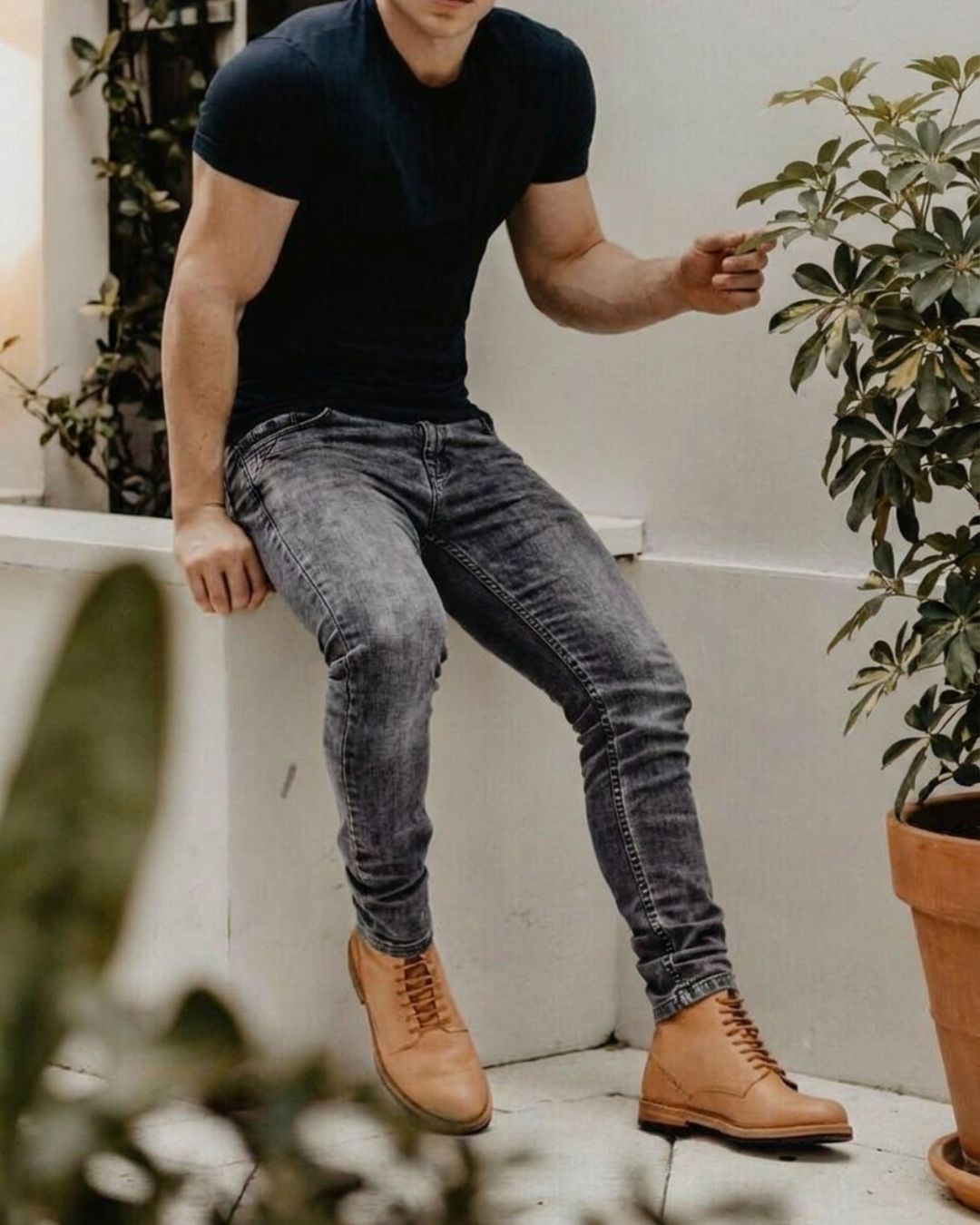 Jean Skinny Heritage Smoke Hombre