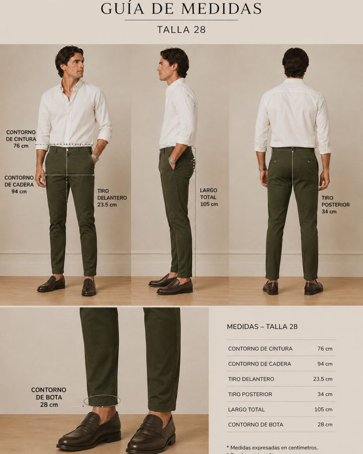 Pantalón Drill Windsor Premium Hombre