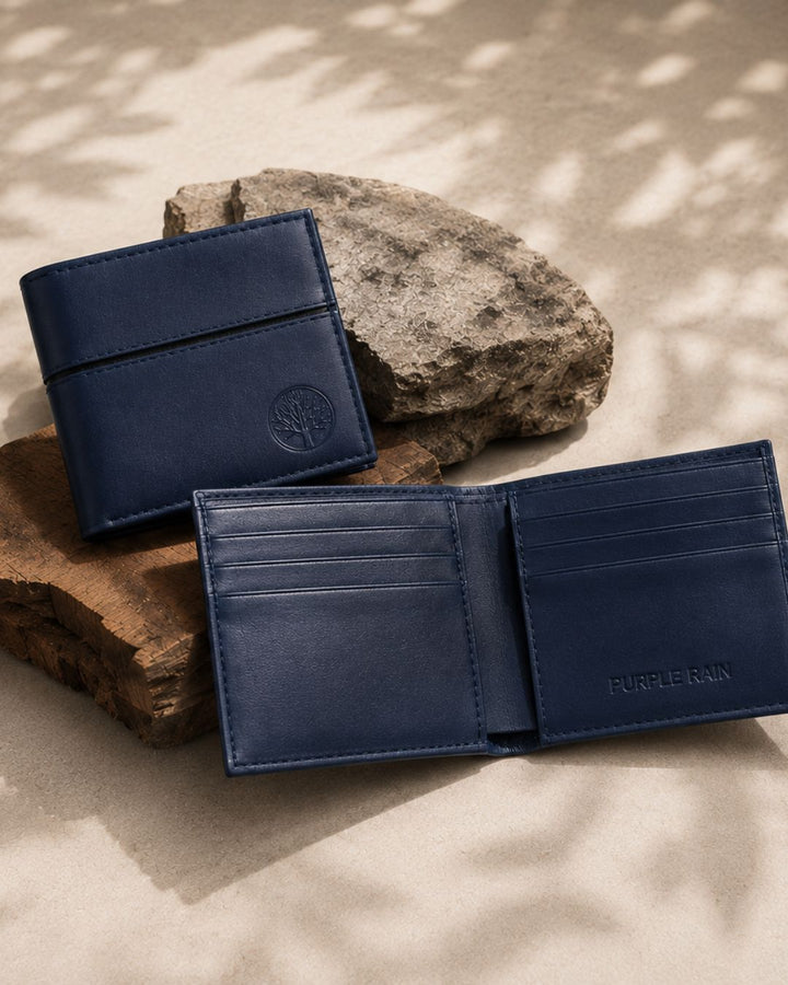 Billetera Clásica de cuero para Hombre Purple Rain
