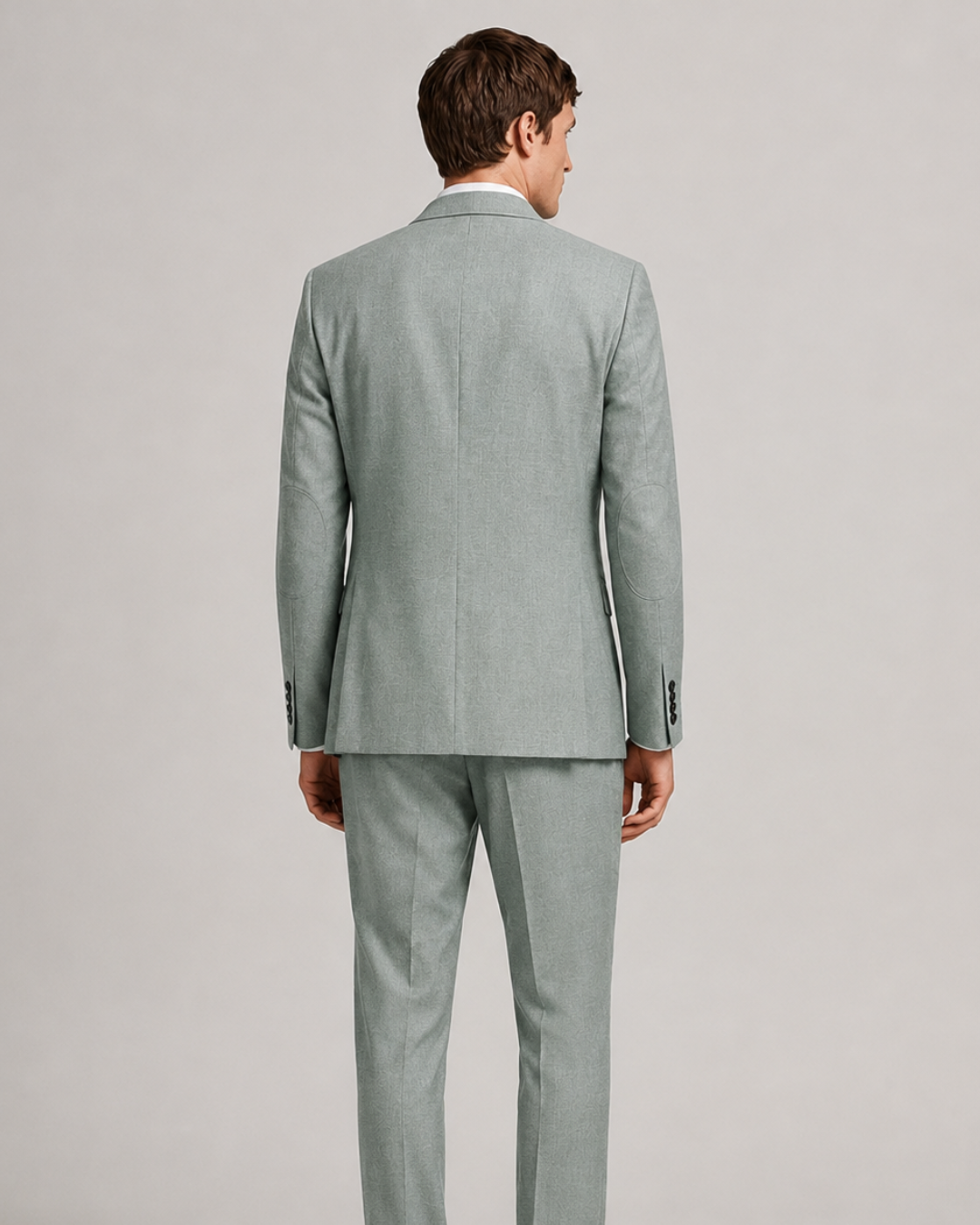 BLAZER HOMBRE TIPO PAÑO  gris verdoso