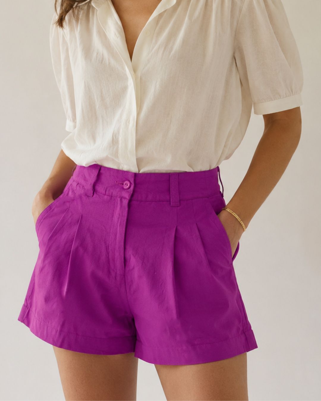 Short Capri Playero Tiro Alto