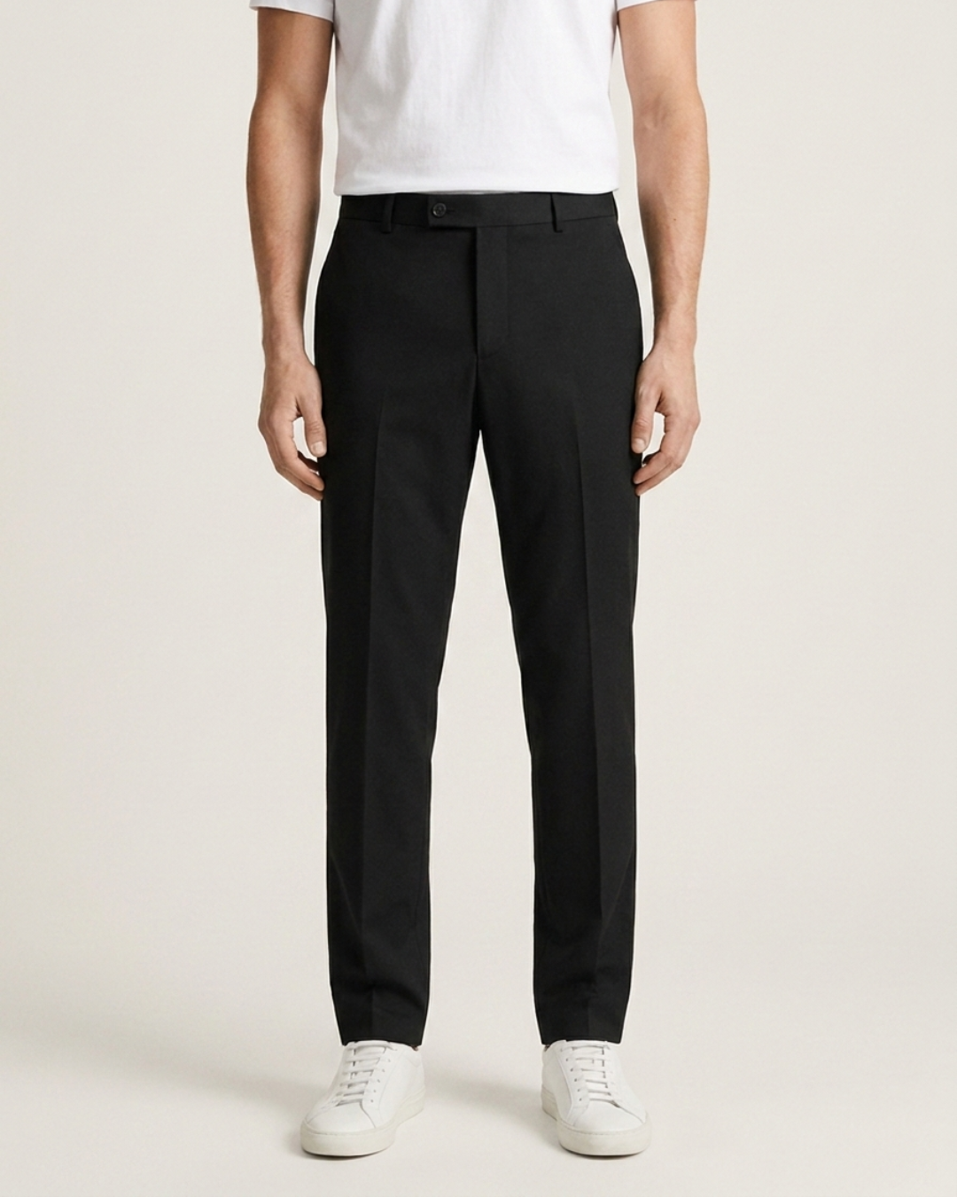 Pantalón Sastrero old money Textura Tipo Paño Negro