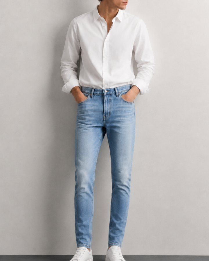 Jean Hombre Slim Denim Light Vintage