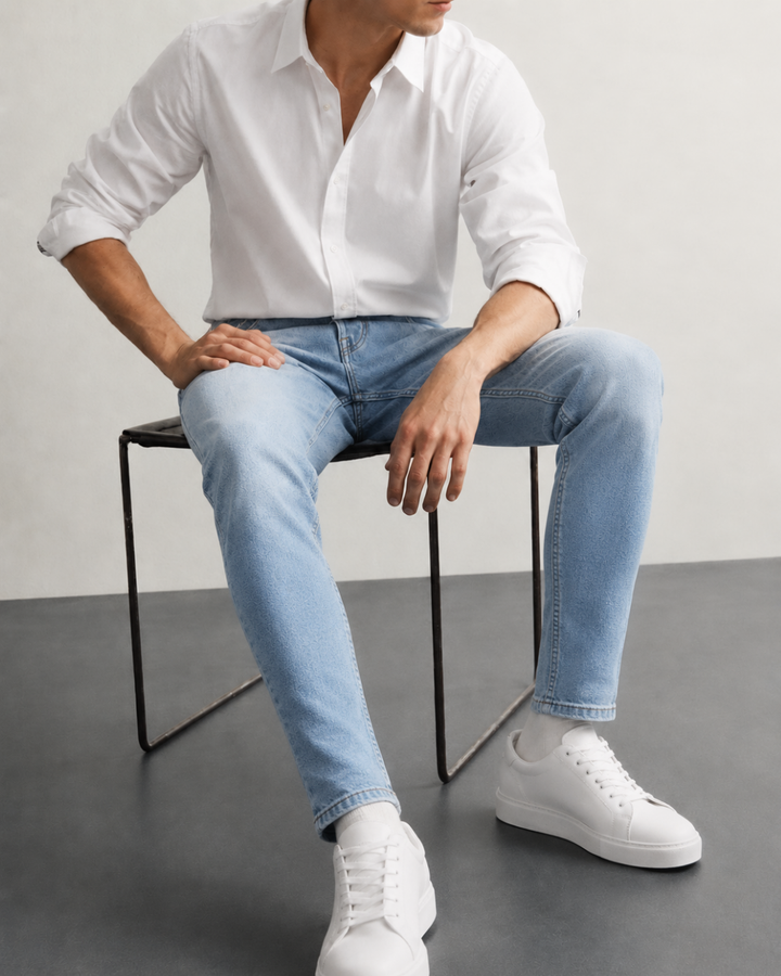 Jean Hombre Slim Denim Light Vintage