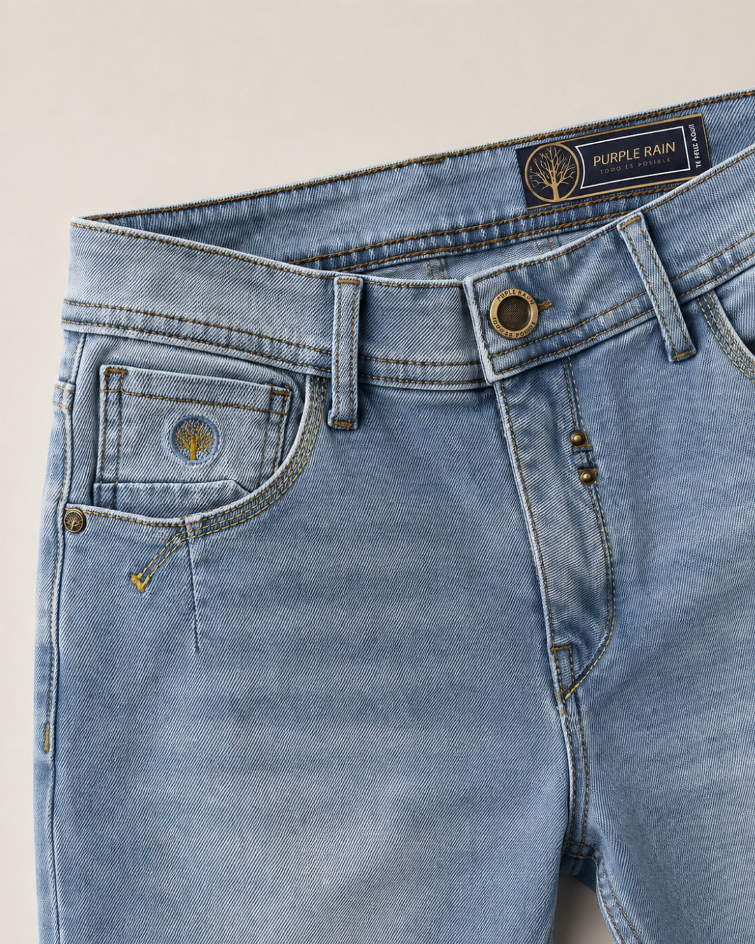 Jean Hombre Slim Denim Light Vintage