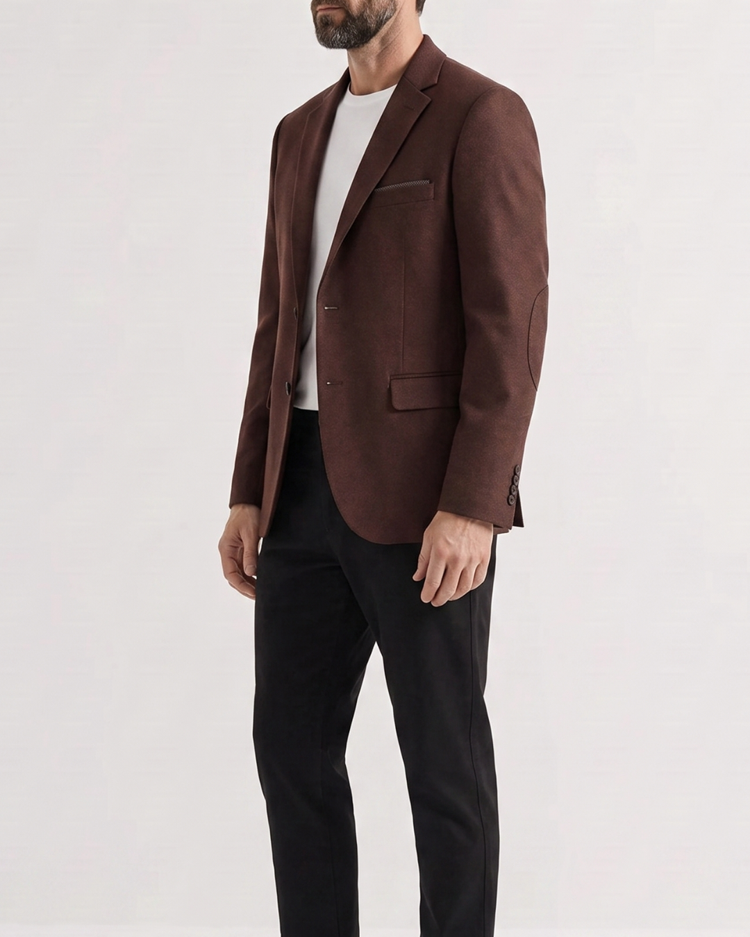 BLAZER HOMBRE TIPO PAÑO  Café Chocolate