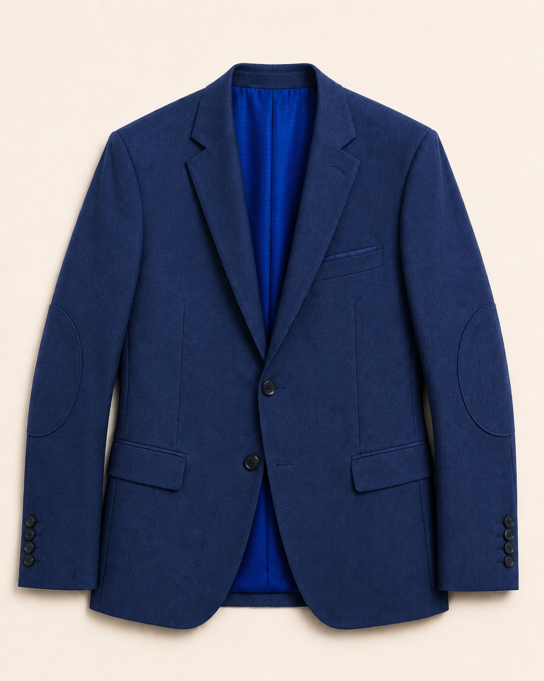 BLAZER HOMBRE TIPO PAÑO azul oscuro
