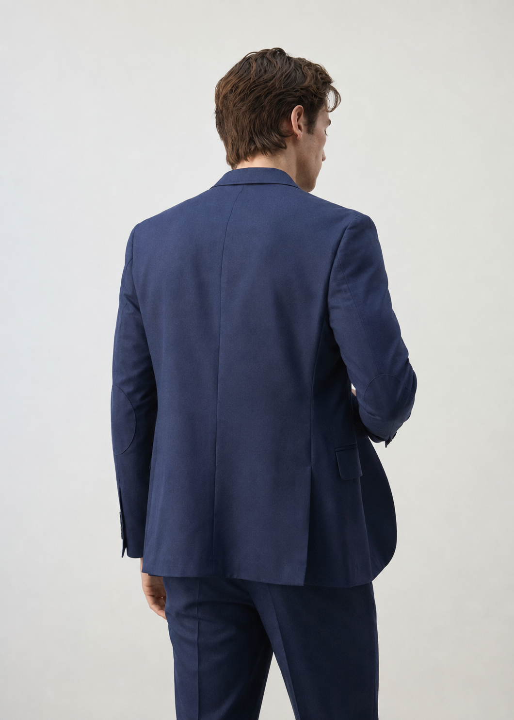 BLAZER HOMBRE TIPO PAÑO azul oscuro
