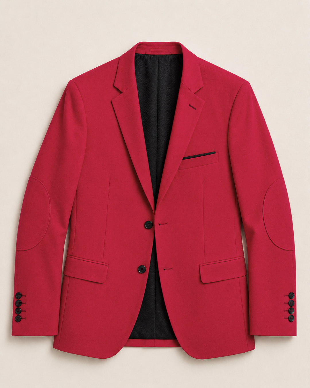 BLAZER HOMBRE TIPO PAÑO rojo