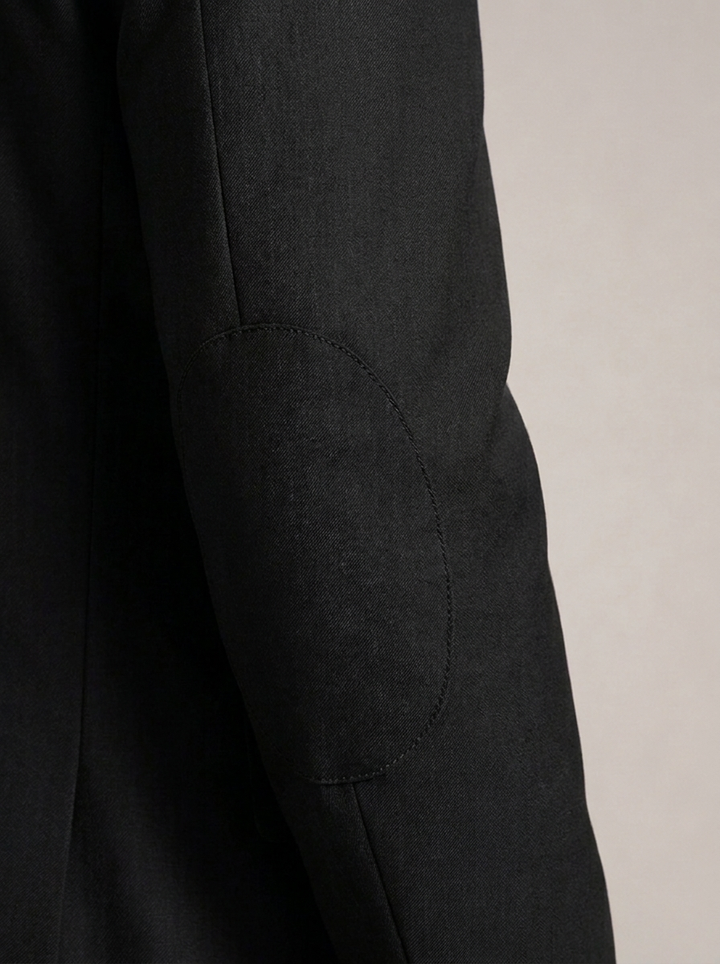BLAZER hombre Negro con raya tiza Salvatore