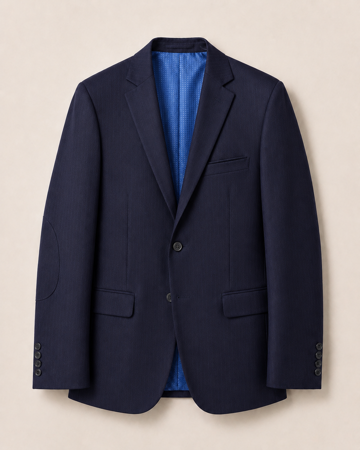 BLAZER hombre azul con raya tiza Salvatore