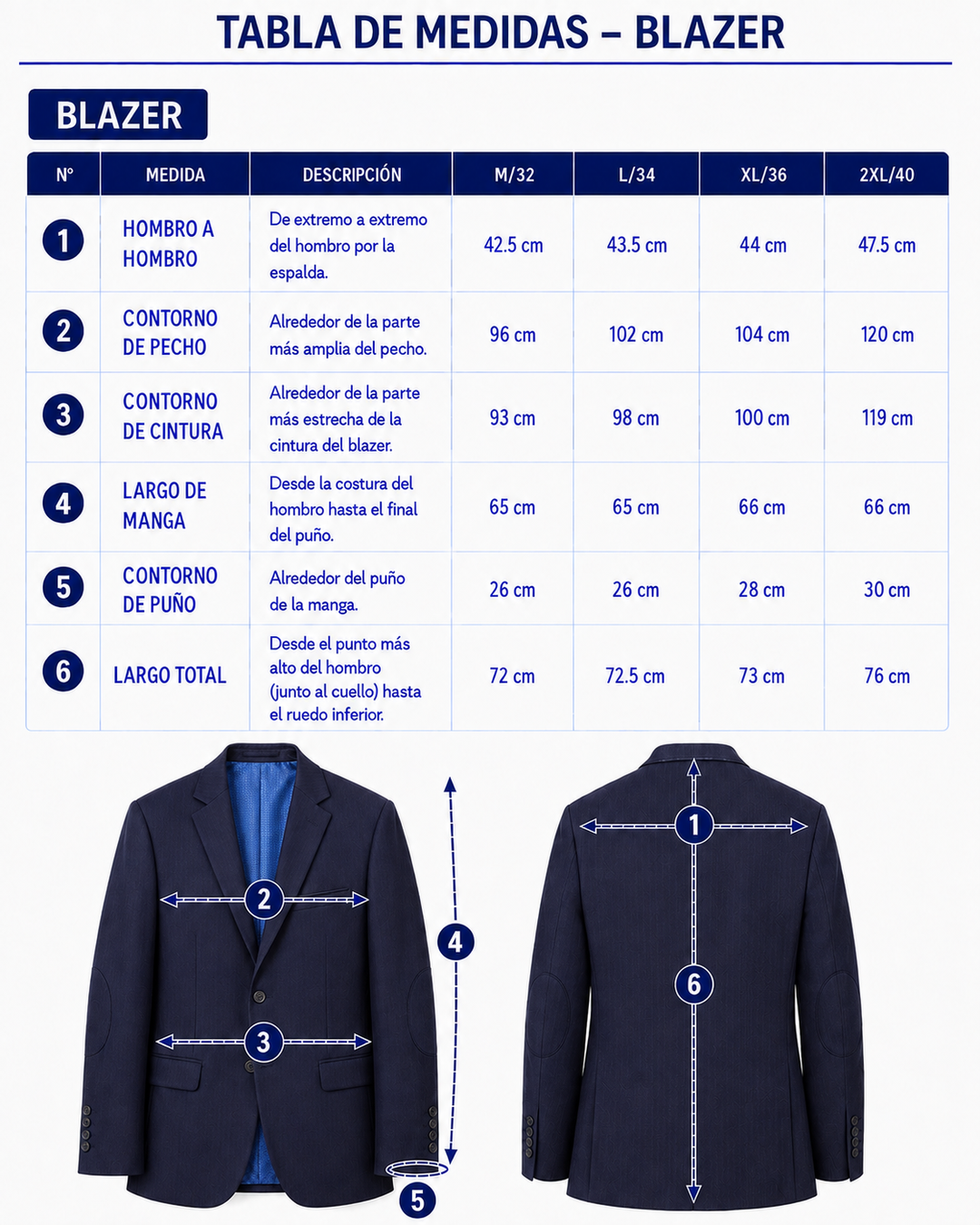BLAZER hombre azul con raya tiza Salvatore