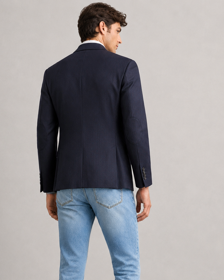 BLAZER hombre azul con raya tiza Salvatore