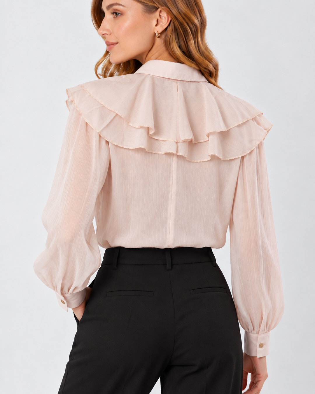 Blusa Dama Manga Larga con Boleros