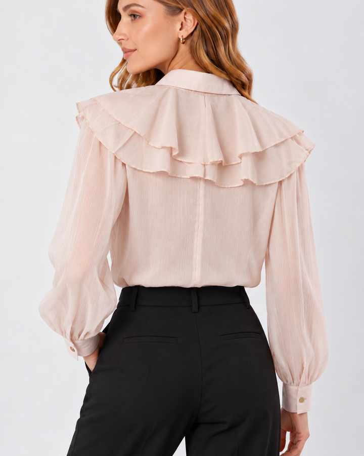 Blusa Dama Manga Larga con Boleros