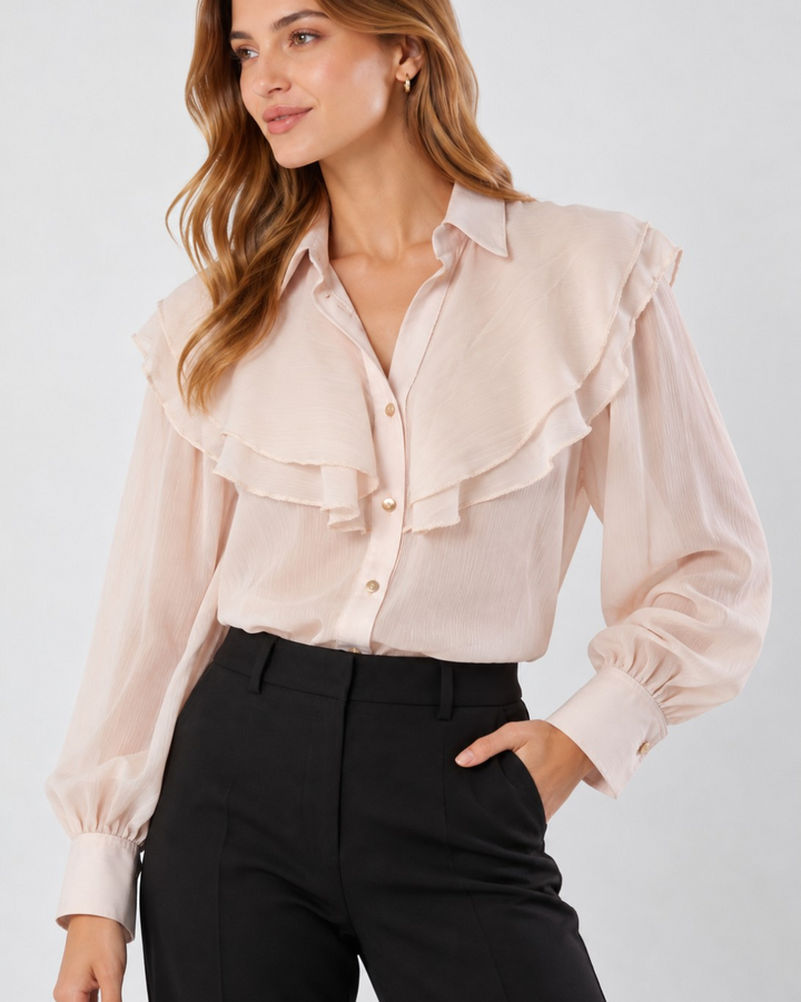 Blusa Dama Manga Larga con Boleros