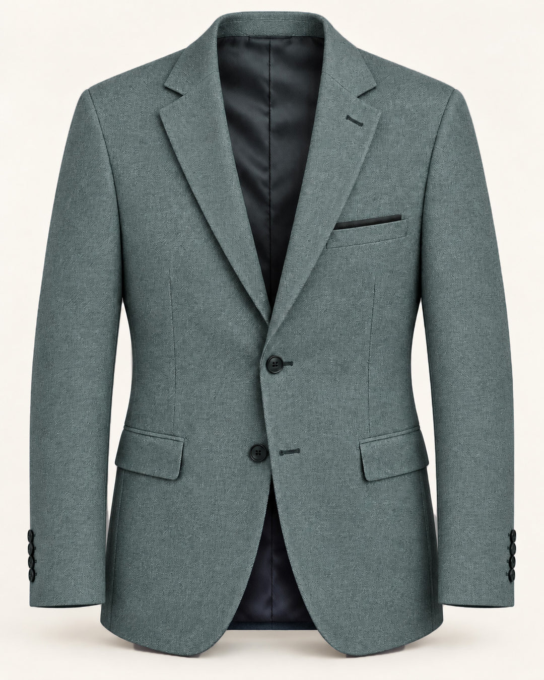 Traje Hombre Premium Texturizado petróleo grisáceo