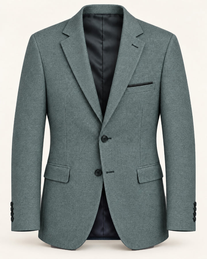 Traje Hombre Premium Texturizado petróleo grisáceo