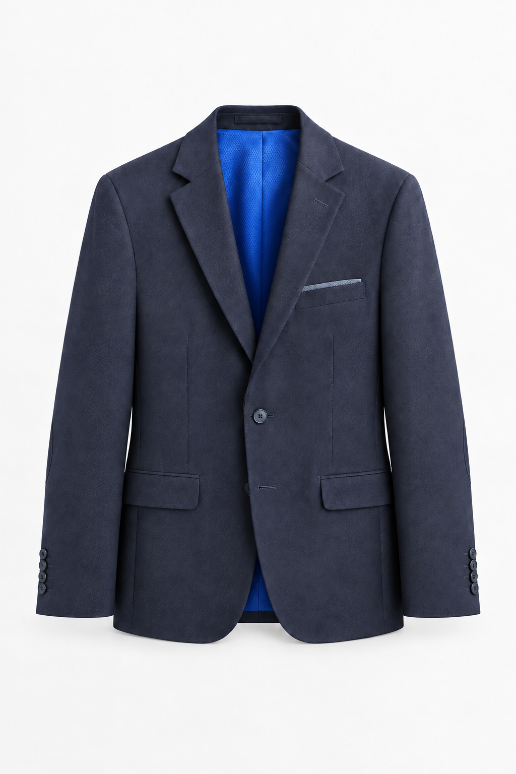 Traje Hombre Premium Azul Oscuro con Coderas