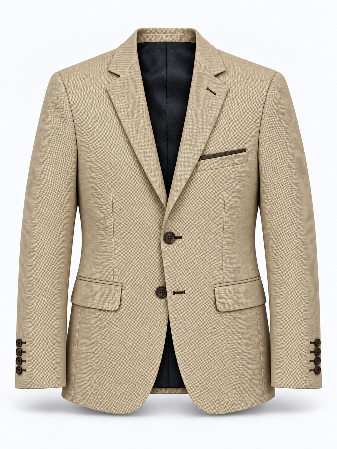 Traje Hombre Premium Texturizado arena sin coderas