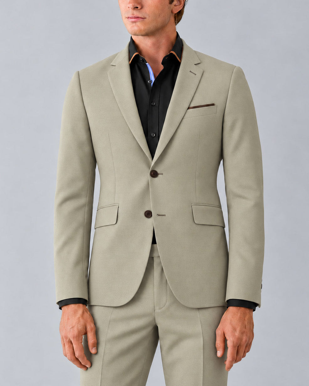 Traje Hombre Premium  beige arena
