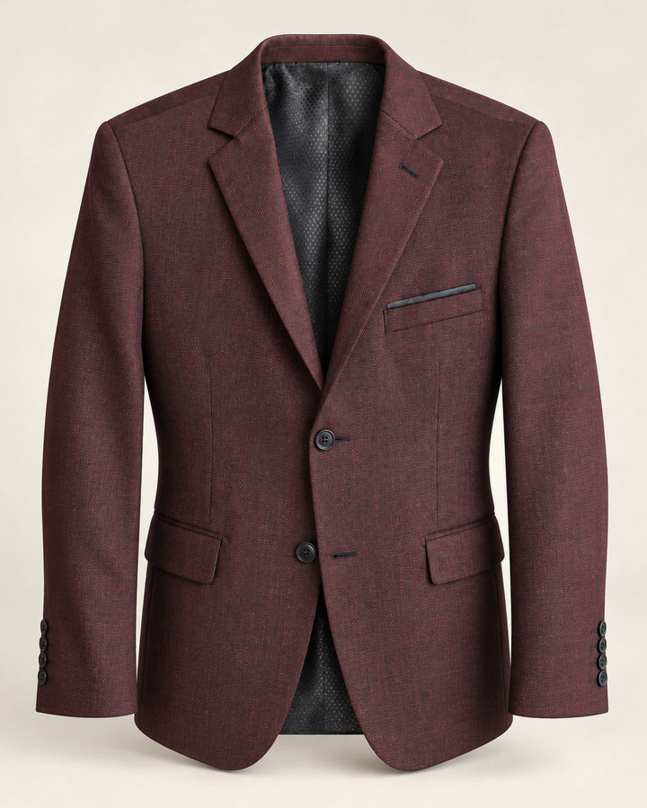 Traje Hombre Premium vino jaspeado