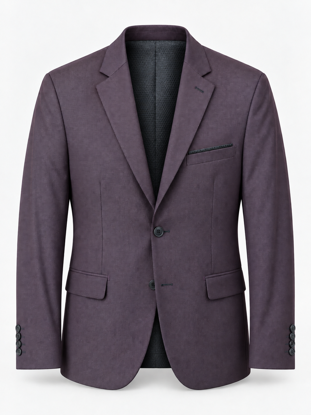 Traje Hombre Premium Ciruela Texturizado sin coderas