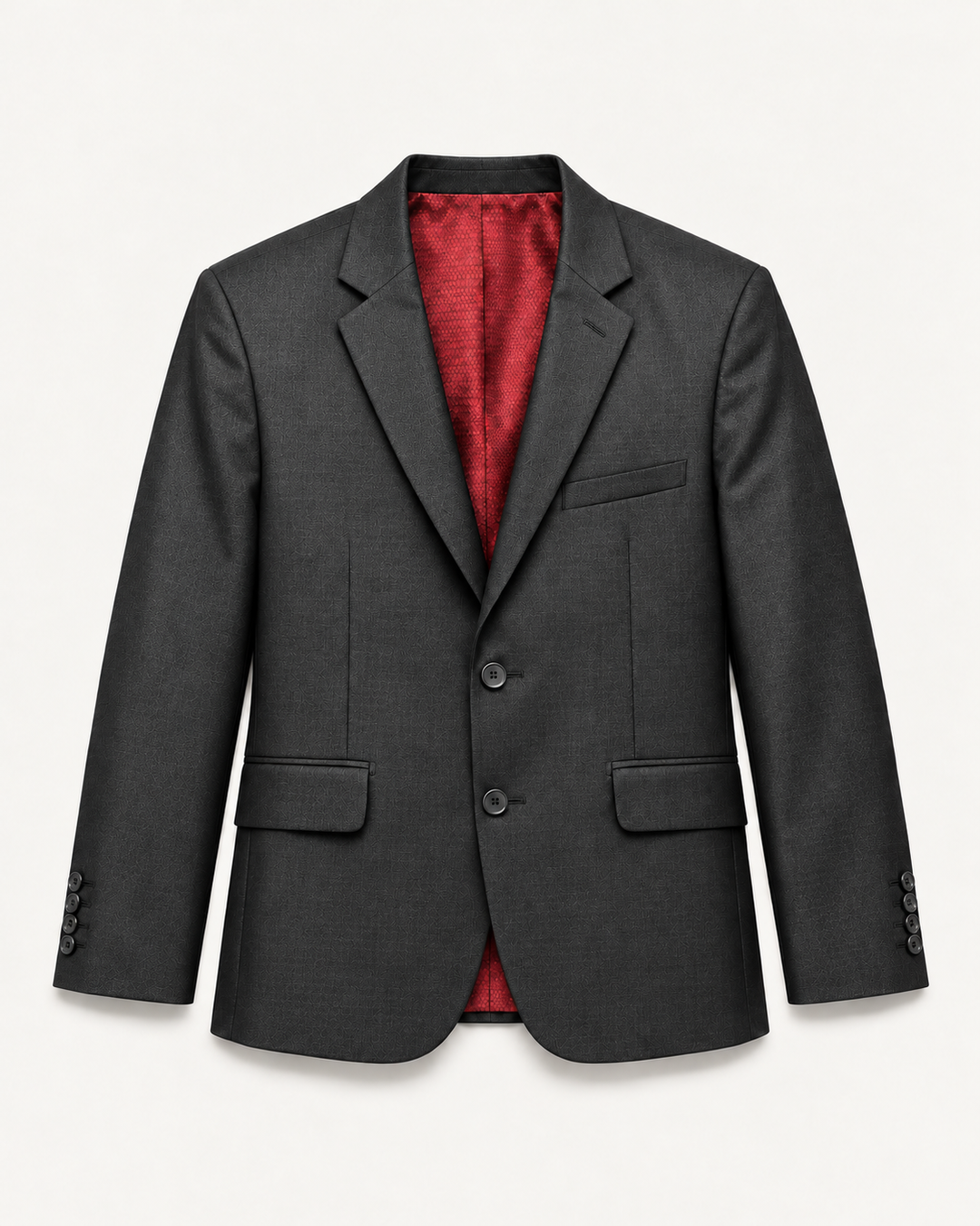 Traje formal para hombre con micro diseño y brillo sutil