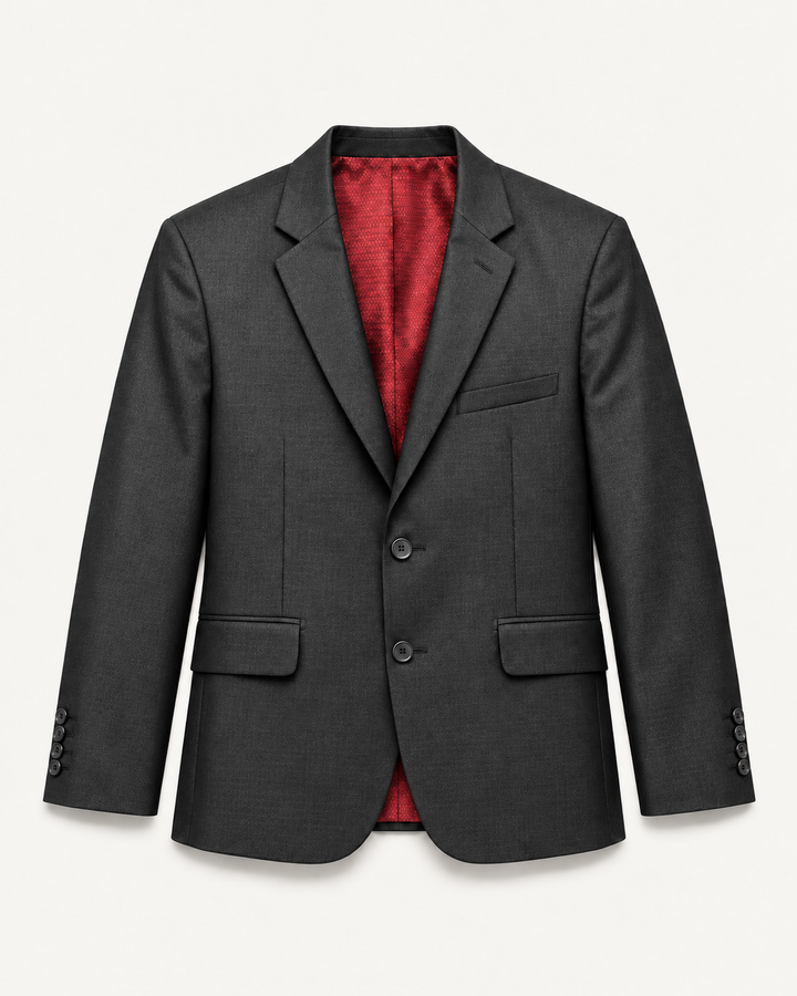 Traje formal para hombre con micro diseño y brillo sutil