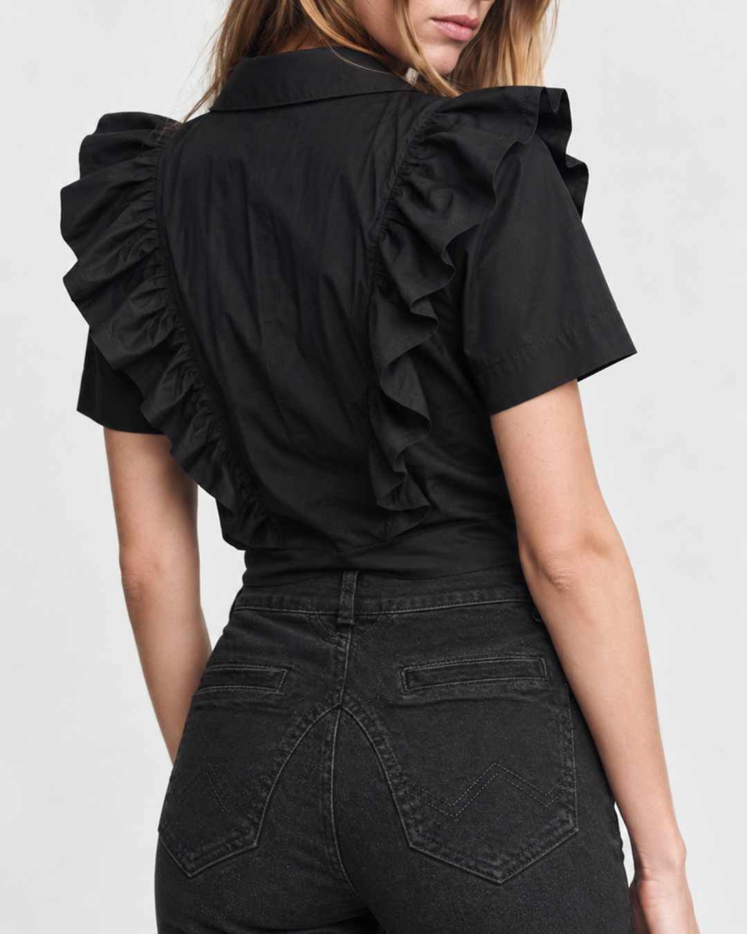 Blusa Dama con boleros  Amalfi - Purple Rain