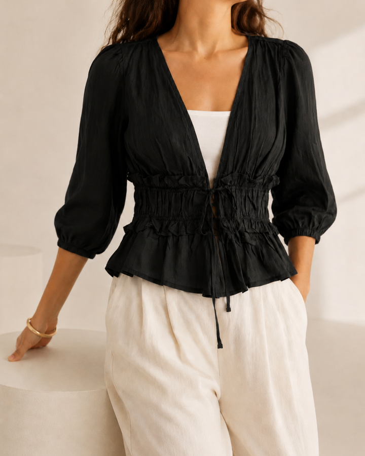 Blusa Amara Rayón - Purple Rain