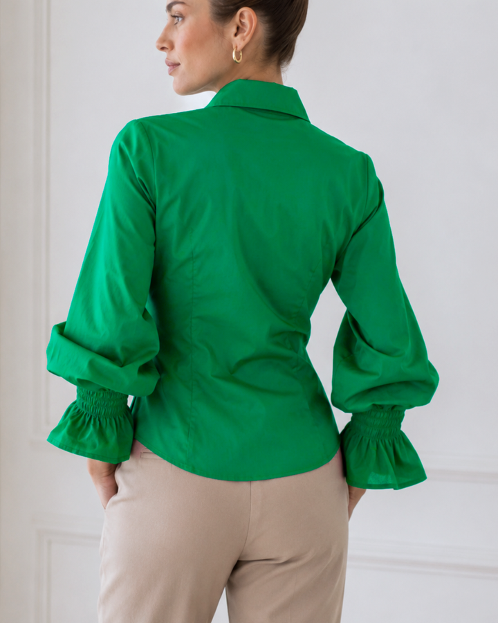 Blusa Camisera de Algodón con Boleros - Purple Rain