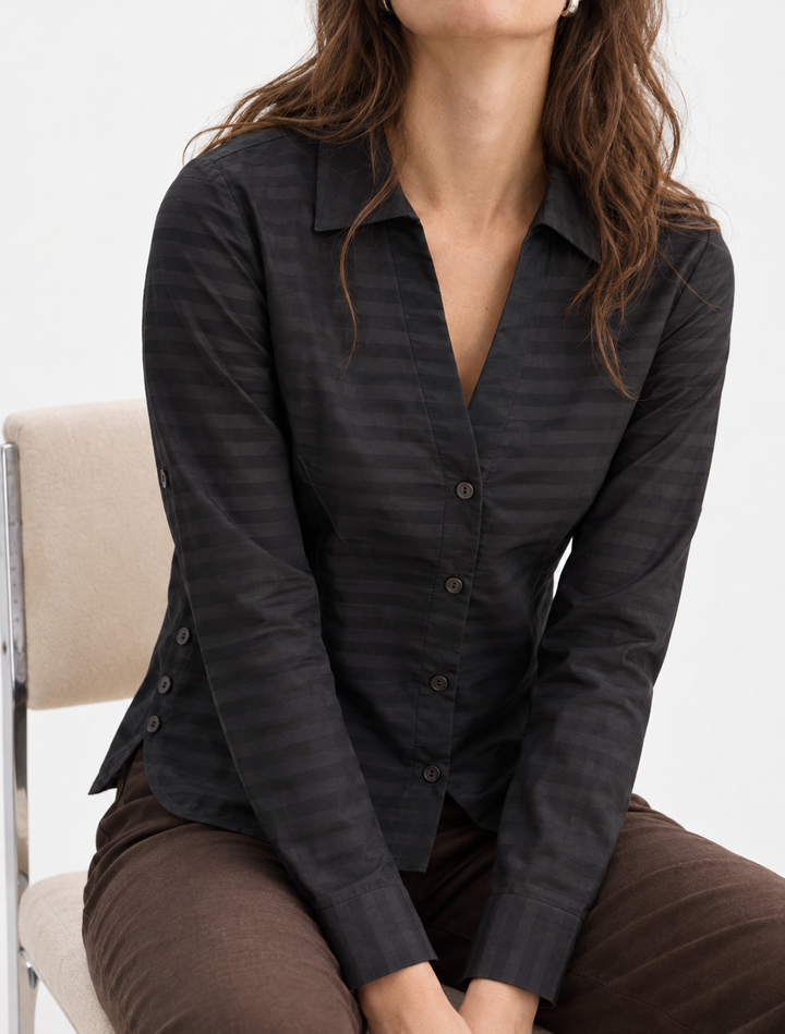 Blusa Camisera para Mujer con Botones Laterales
