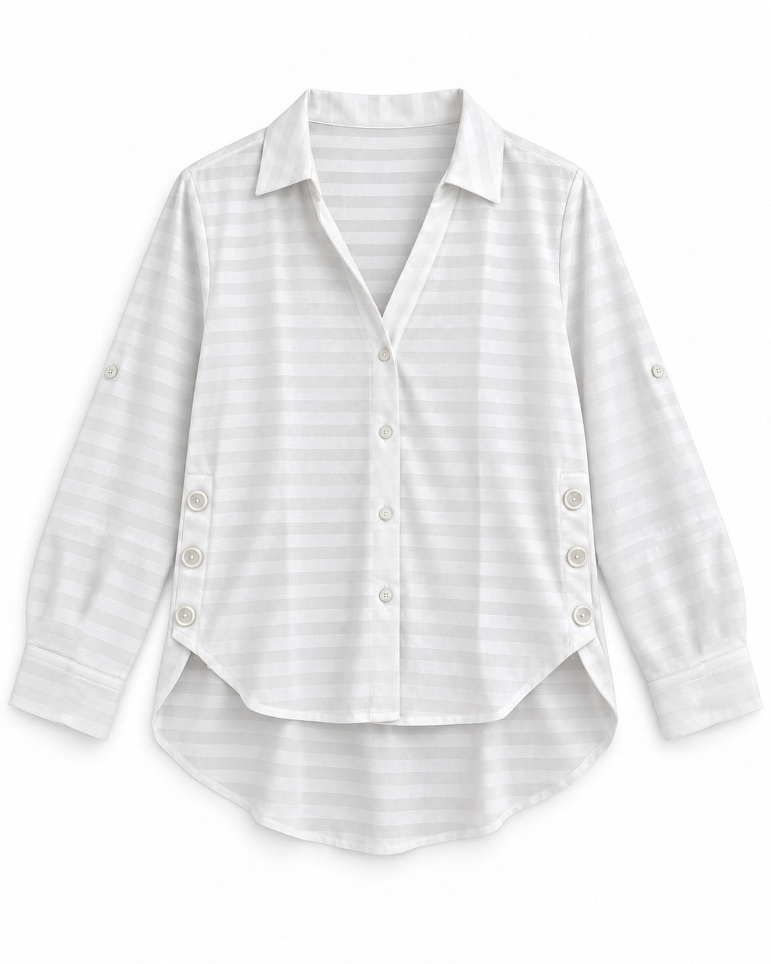 Blusa Camisera para Mujer con Botones Laterales