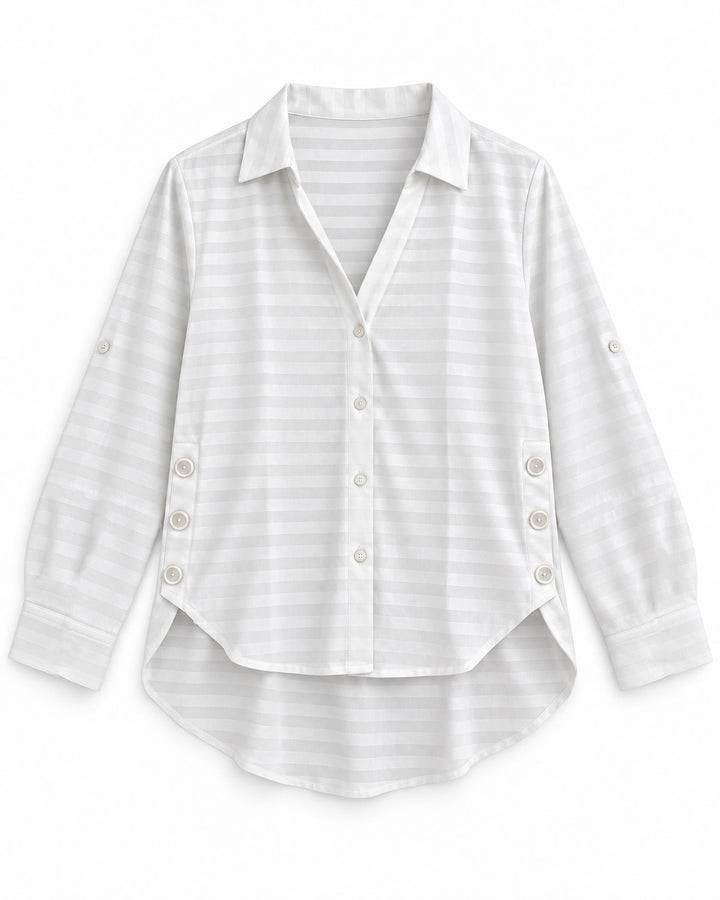 Blusa Camisera para Mujer con Botones Laterales
