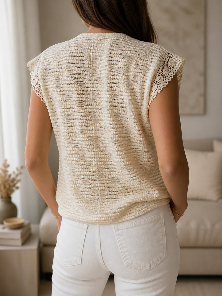 blusa elegante sin mangas