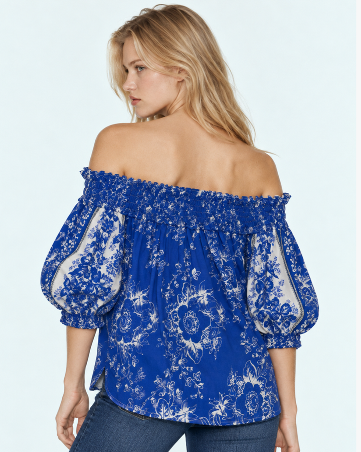 Blusa Dama Amalfi Floral con Top
