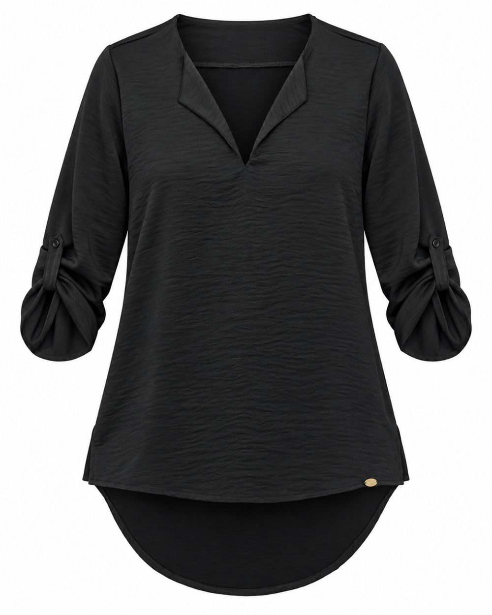 Blusa Dama Victoria Cuello Abierto y Manga ¾ - Purple Rain