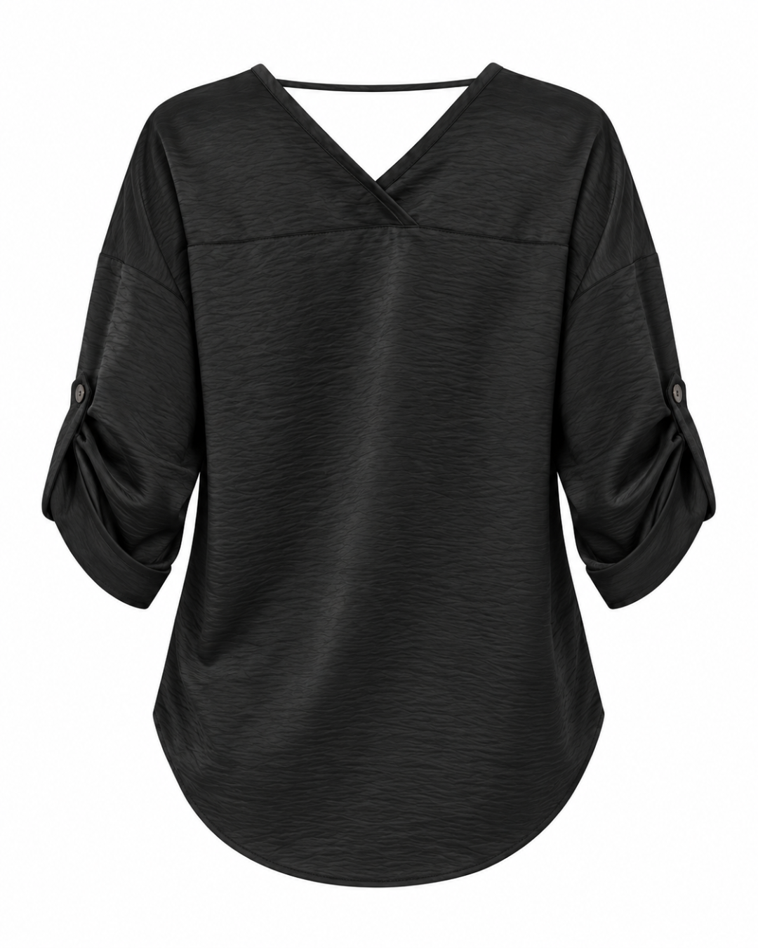 Blusa Dama Victoria Cuello Abierto y Manga ¾ - Purple Rain
